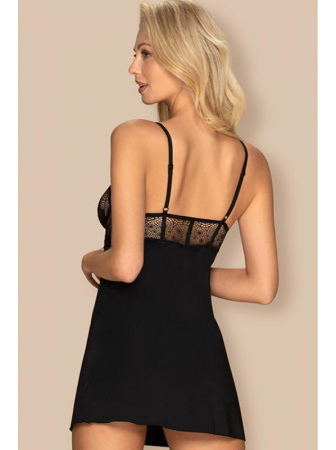 Комплект Obsessive Sharlotte chemise  Черный || Комплект Obsessive Sharlotte chemise  Черный Комплект Obsessive Sharlotte chemise  Черный || Комплект Obsessive Sharlotte chemise  Черный
