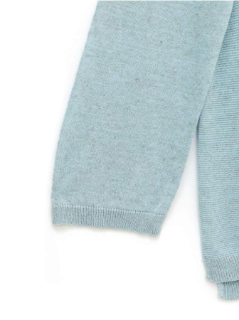 Вязаный фактурный джемпер из пряжи с вискозой и льном LDK 089 || Джемпер жін. CE LDK089 19С-131СП, р.170-84, grey-blue melange