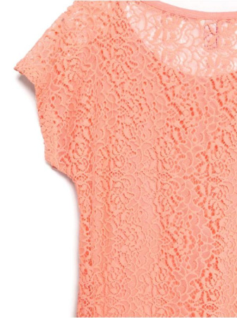 Футболка со спинкой из кружева LD 527 || ВТЖ Джемпер жін. CELG LD 527, р.158,164-92, персик