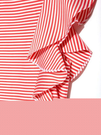 Ультрамодная шелковистая блузка с воланами LBL 909 || Блуза жін. CE LBL 909, р.170-84-90, coral-white