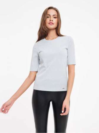 Ультрамодный джемпер с металлическим блеском 855